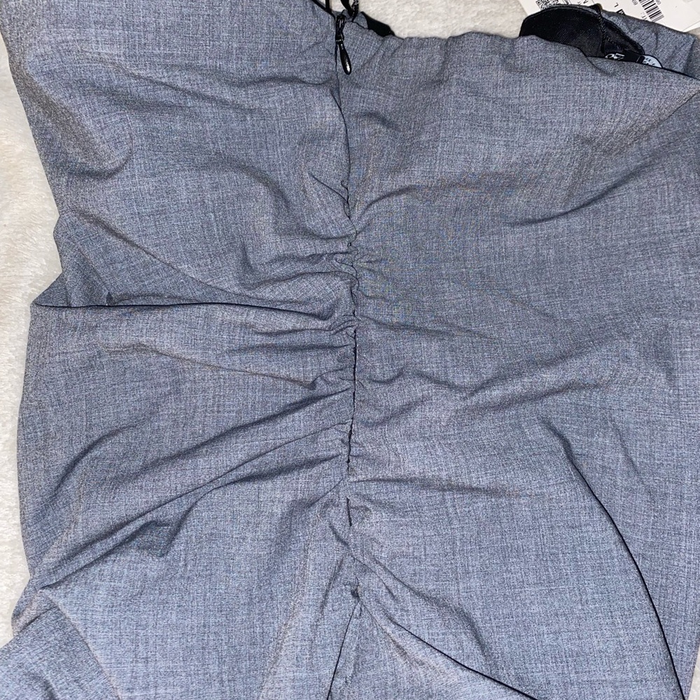 💙 Zara BNWT Elegant Strapless Gray Body Suit - Picture 6 of 11